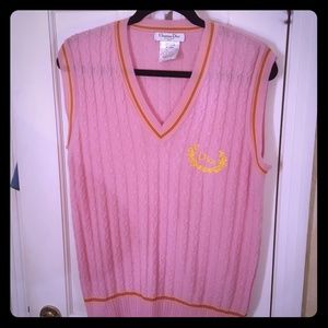 dior cashmere sweater vest
